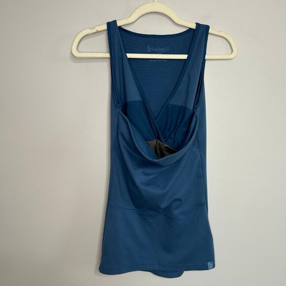 lalabu Tops - Lalabu Baby Wearing Soothe Tank Top Blue Shirt Women’s Size Medium